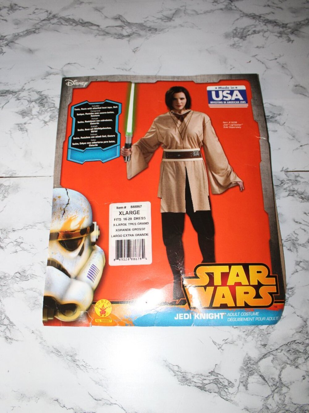 Star Wars Women's Adult  Extra Large Jedi Knight Costume Halloween Cosplay Party